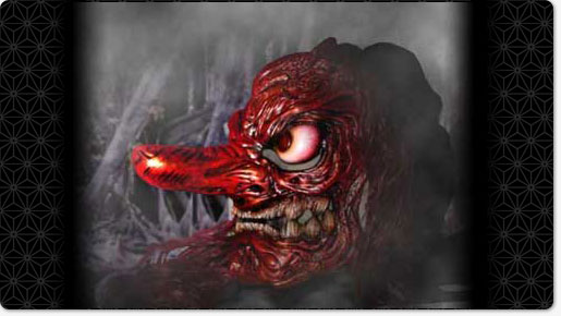 祭礼用具お祭り用天狗面・祭り用品